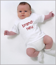 Witzig bedruckte Baby-Shirts für Babies, Neugeborene. Lustig bedruckte Baby-Bodies, Baby-Strampler, 